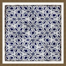 Wendover Art Blue and White Repeat 2 21''x21''