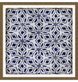 Wendover Art Blue and White Repeat 2 21''x21''