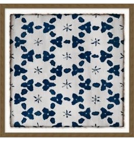 Wendover Art Blue and White Repeat 5 21''x21''