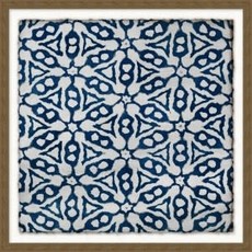 Wendover Art Blue and White Repeat 6 21''x21''