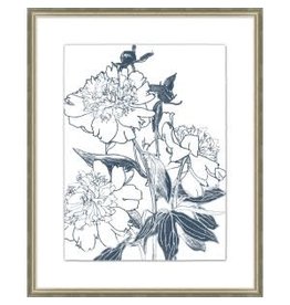 Wendover Art Blue and White Florals 1 26x32