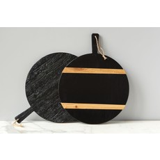 Europe 2 You Black Round Mod Charcuterie Board M