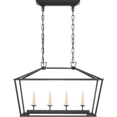 Visual Comfort Darlana Small Linear Lantern Aged Iron