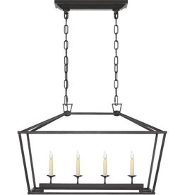 Visual Comfort Darlana Small Linear Lantern Aged Iron