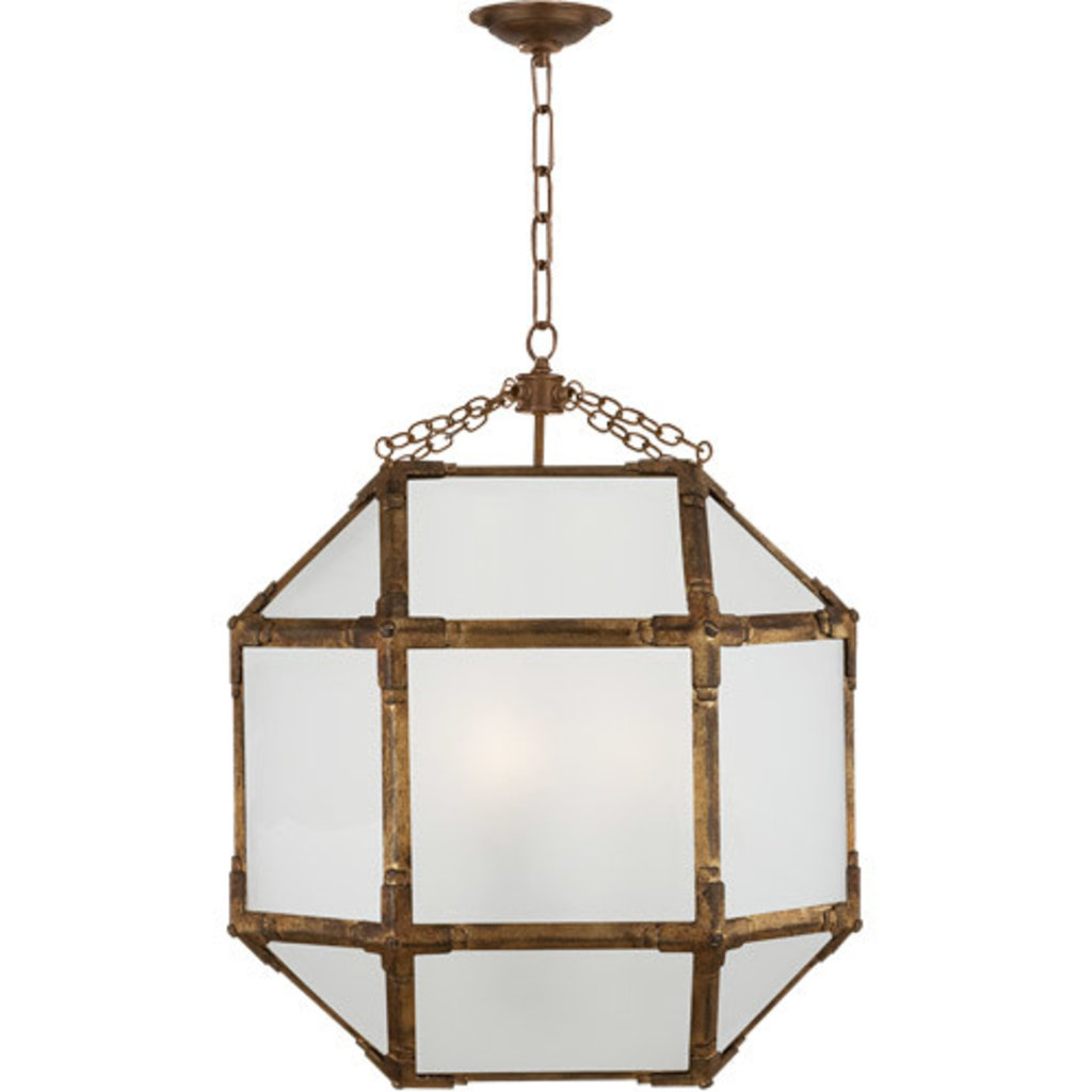Visual Comfort Morris MED Lantern Gilded Iron