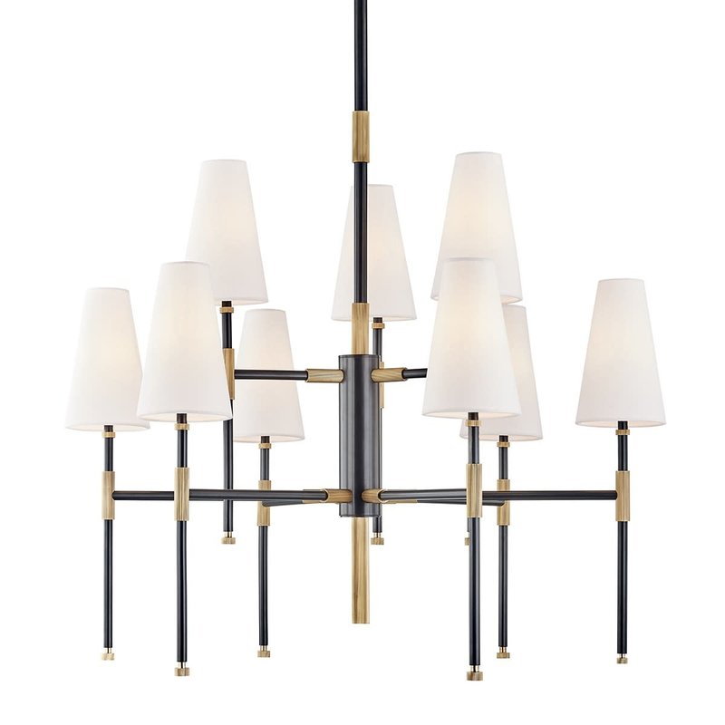 Hudson Valley Bowery 9LT Chandelier 34''