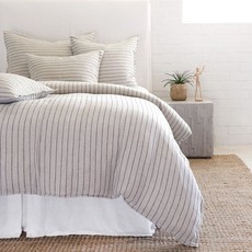 Pom Pom At Home Blake Queen Duvet Flax/Midnight