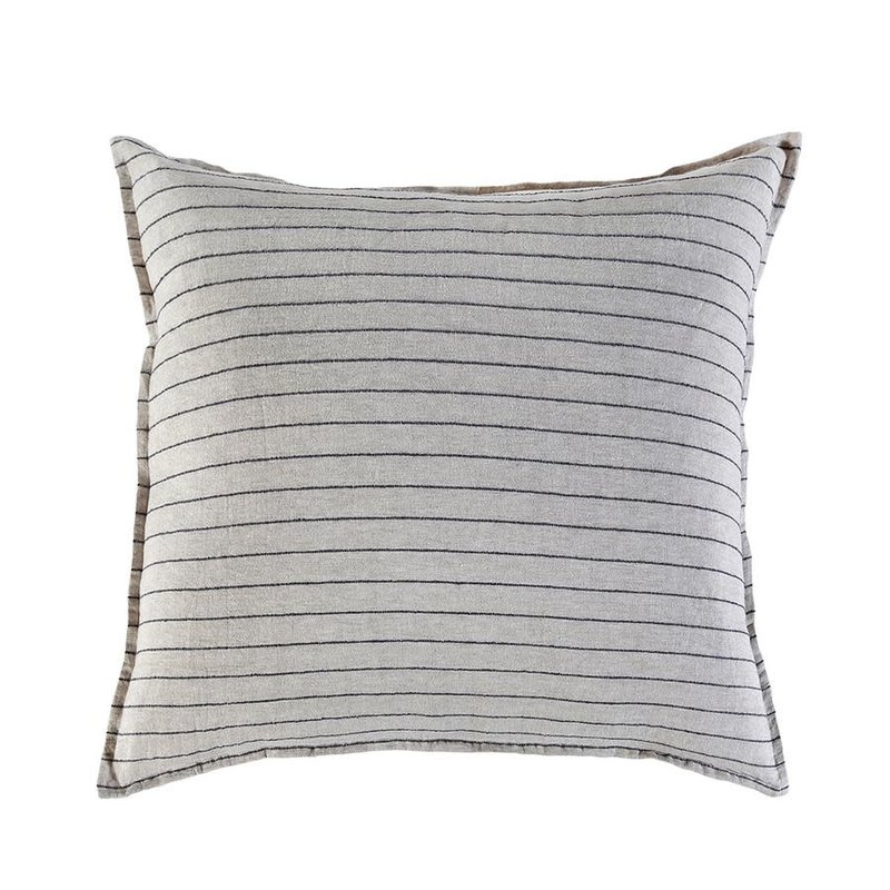 Pom Pom At Home Blake Euro Sham Flax/Midnight 26''x26''