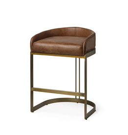 Mercana Lyle Leather Counter Stool