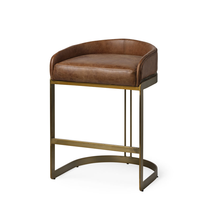Mercana Lyle Leather Counter Stool