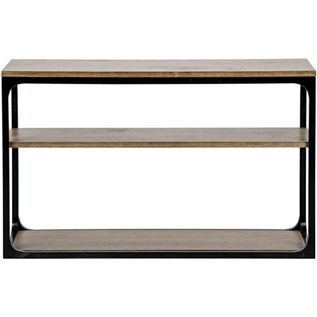 Noir Small Novie Console with Black Metal