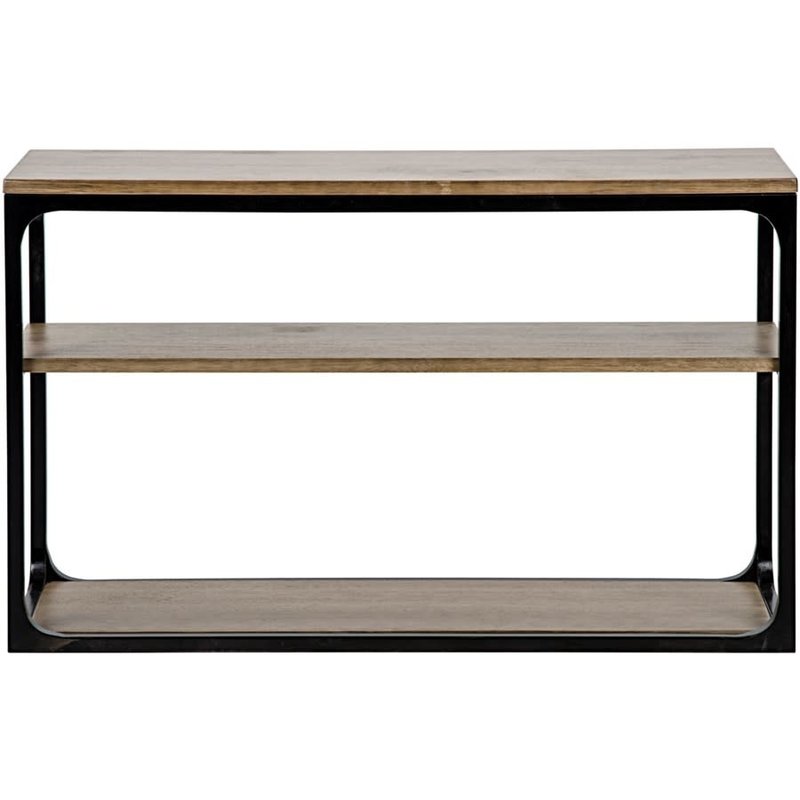 Noir Small Novie Console with Black Metal