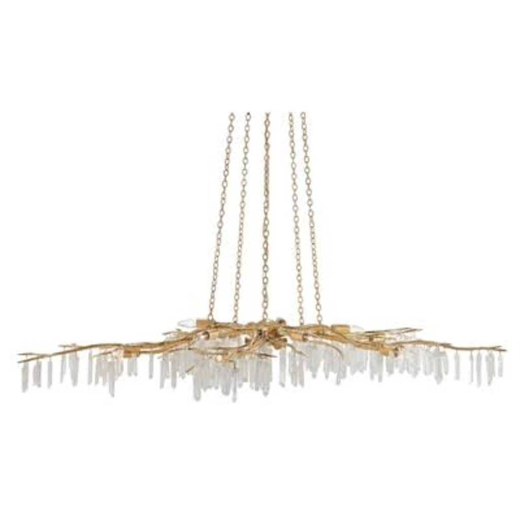 Currey & Company Forest Light Gold Chandelier H: 8'' Dia: 62''