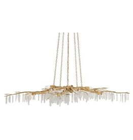 Currey & Company Forest Light Gold Chandelier H: 8'' Dia: 62''
