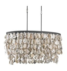 Currey & Company Stillwater Oval Chandelier H: 20" W: 36" D: 20"