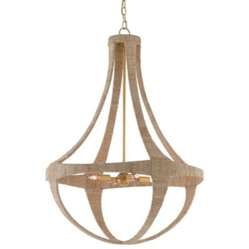 Currey & Company Ibiza Chandelier H: 39.5'' Dia: 28''