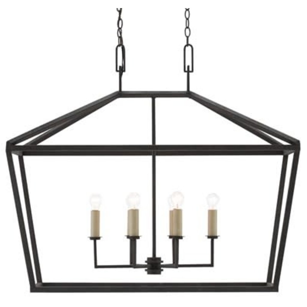 Currey & Company Denison Rectangular Lantern H: 34.75'' W: 40'' D: 20''