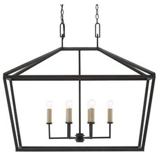 Currey & Company Denison Rectangular Lantern H: 34.75'' W: 40'' D: 20''