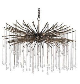 Currey & Company Fen Large Chandelier H: 30.5'' Dia: 38''