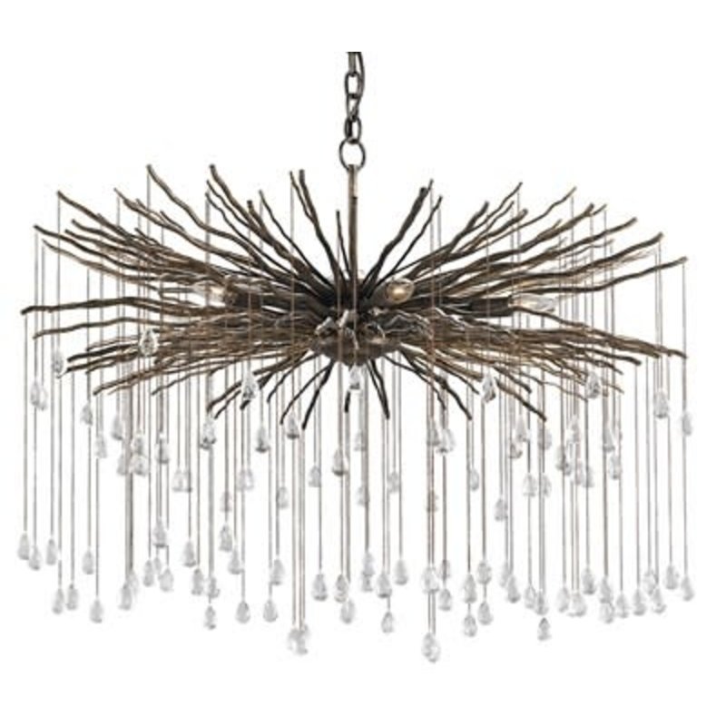 Currey & Company Fen Large Chandelier H: 30.5'' Dia: 38''