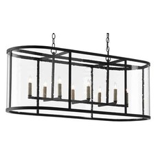 Currey & Company Argand Oval Chandelier H: 18'' W: 44'' D: 16''