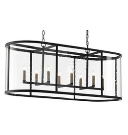 Currey & Company Argand Oval Chandelier H: 18'' W: 44'' D: 16''