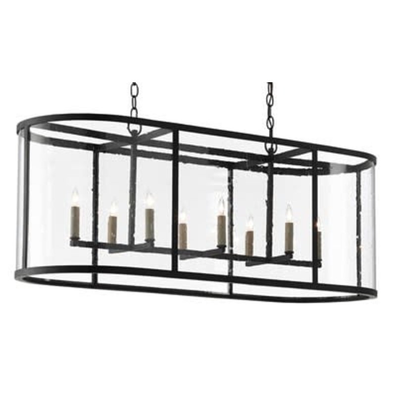 Currey & Company Argand Oval Chandelier H: 18'' W: 44'' D: 16''