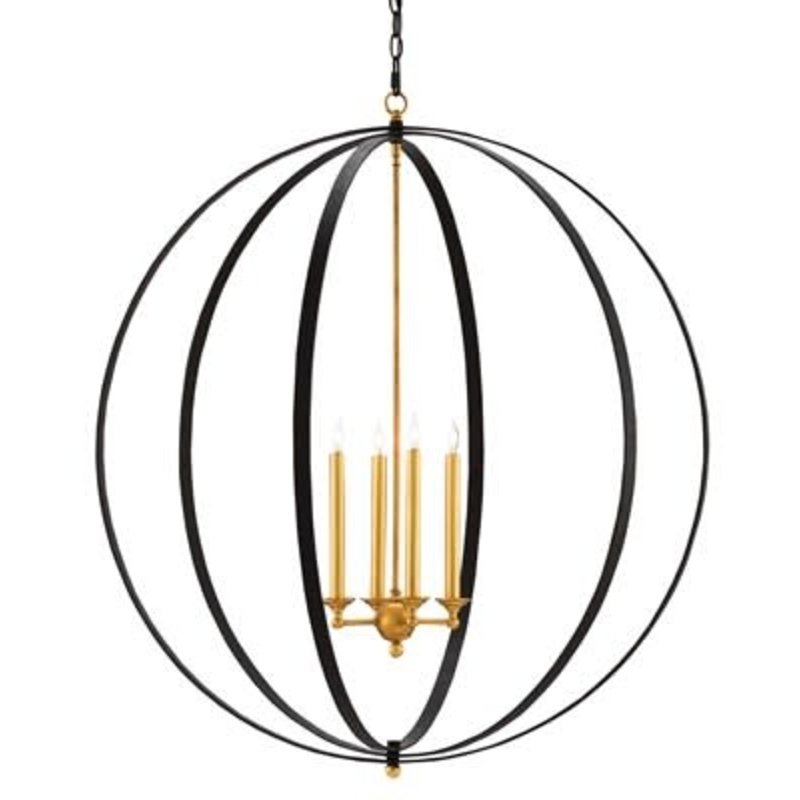 Currey & Company Ogden Orb Chandelier H: 38.75'' Dia: 36''