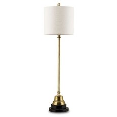 Currey & Company Messenger Brass Table Lamp H: 26'' W: 7''