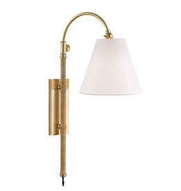 Hudson Valley Curves Plug-In Wall Sconce
