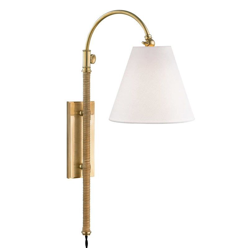 Hudson Valley Curves Plug-In Wall Sconce