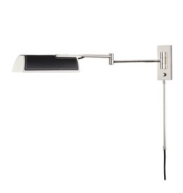 Hudson Valley Holtsville Wall Sconce with Black Leather