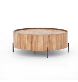 Lunas Drum Coffee Table 40x40x16