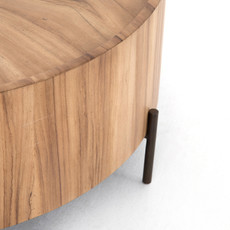 Lunas Drum Coffee Table 40x40x16