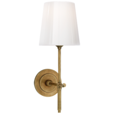 Visual Comfort Bryant Sconce in Hand-Rubbed Antique Brass 14.5''x5.5''