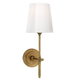 Visual Comfort Bryant Sconce in Hand-Rubbed Antique Brass 14.5''x5.5''