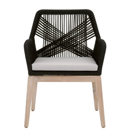 Loom Outdoor Arm Chair Black