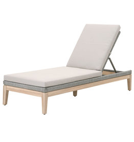 Loom Outdoor Chaise Platinum