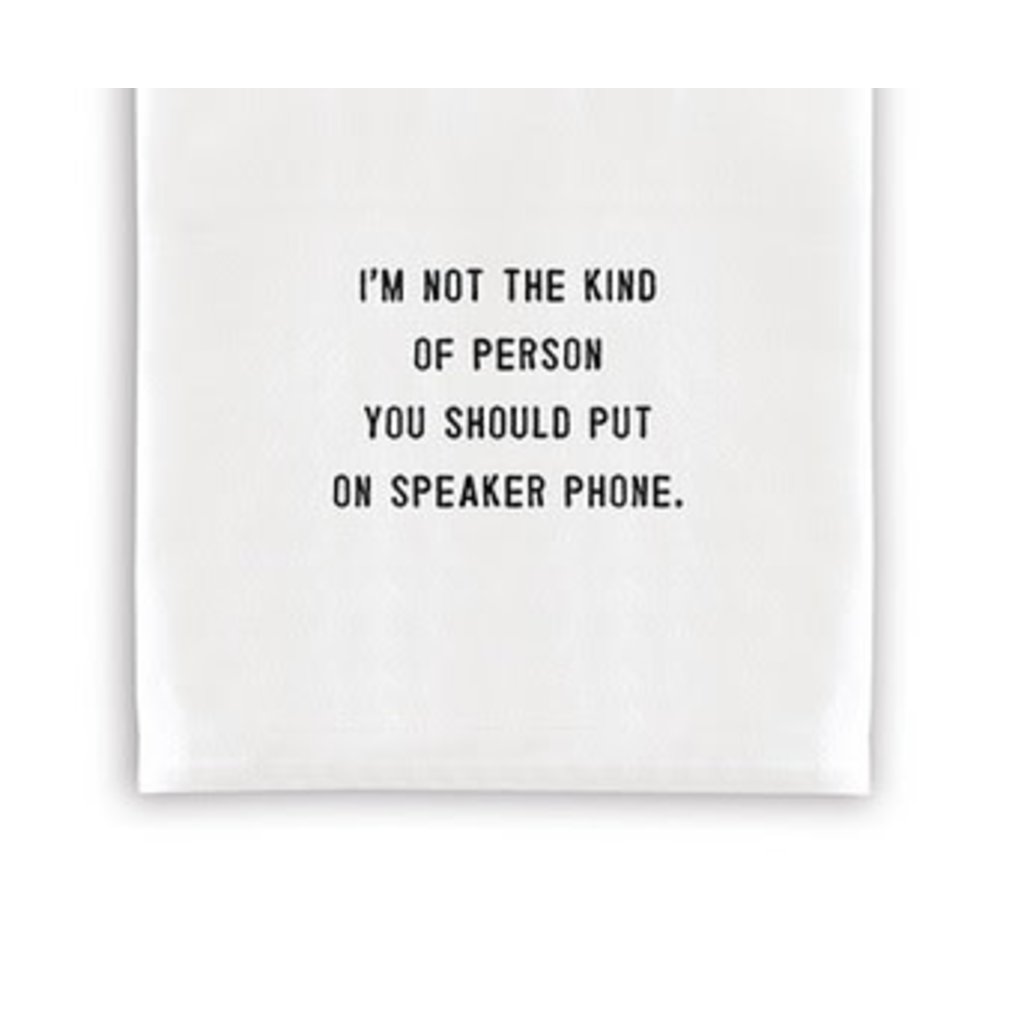 Santa Barbara Design Studio Speaker Phone Tea Towel