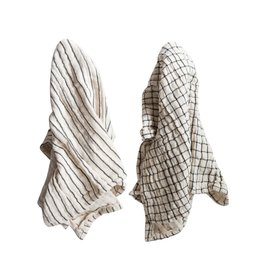 Cotton Tea Towel Natural/Black