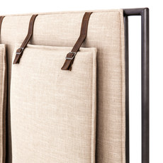 Leigh Upholstered King Bed-Palm Ecru