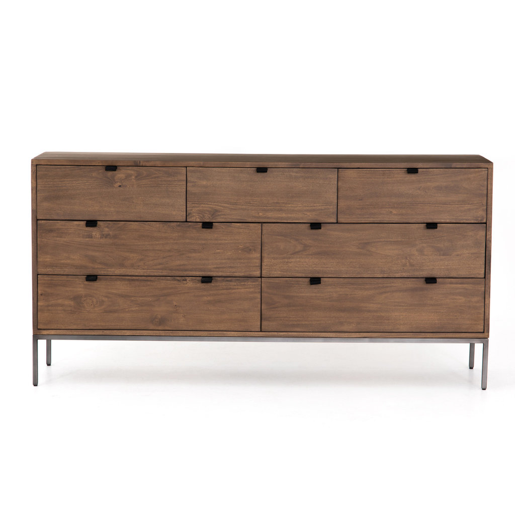 Nevan 7 Drawer Dresser-Auburn Poplar