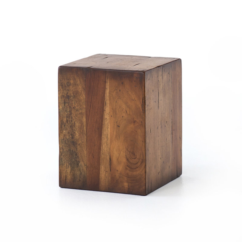 Duncan End Table-Aged Brown
