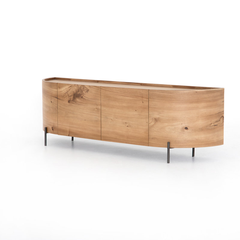 Lunas Media Console-Gold Guanacaste