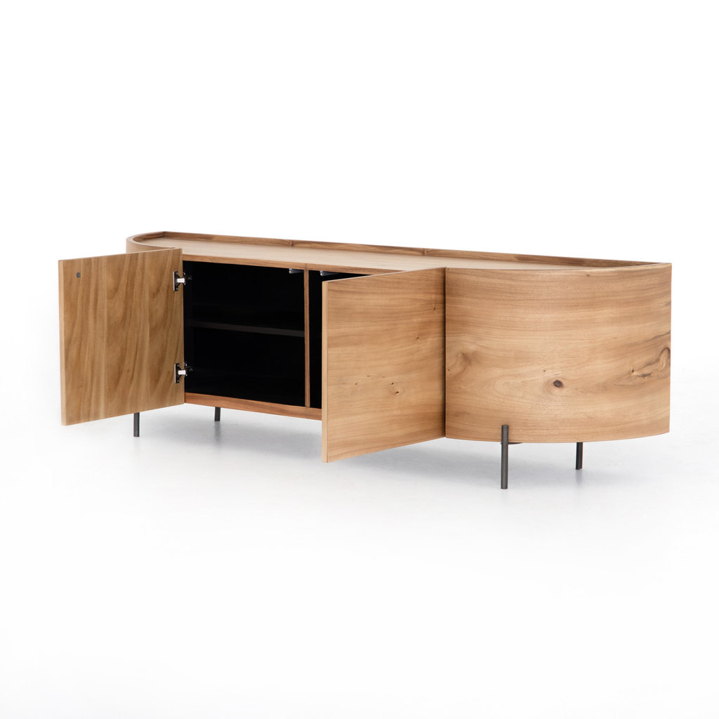 Lunas Media Console-Gold Guanacaste