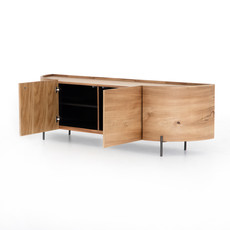 Lunas Media Console-Gold Guanacaste
