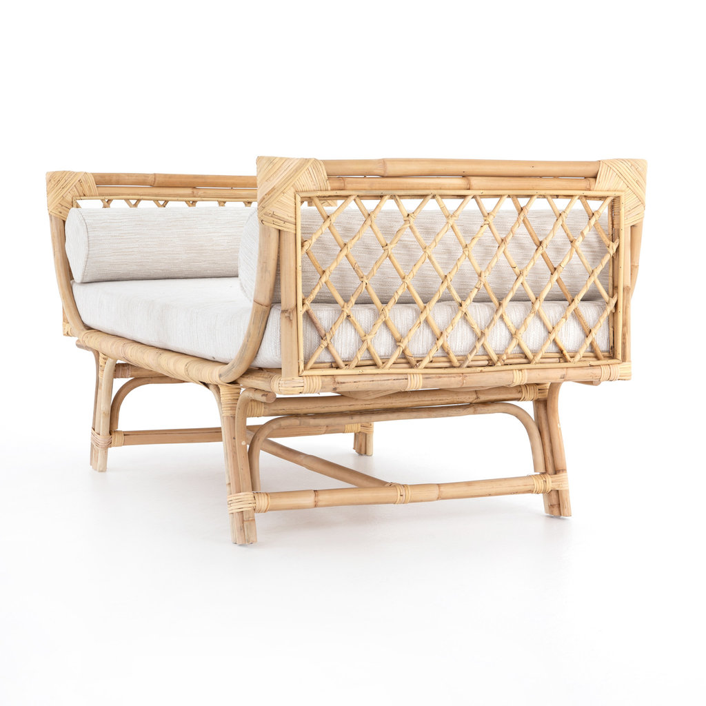 Marina Chaise Natural Rattan Tilden Sand