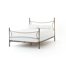 Westwood Queen Bed-Antique Brass