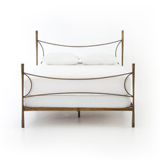 Westwood Queen Bed-Antique Brass