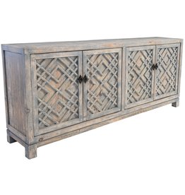Antigua 4 Door Sideboard - Timeworn Gray